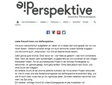 Tablet Screenshot of dieperspektive.ch